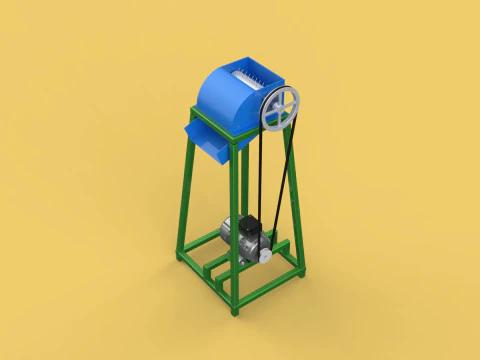 ORGANIC WASTE SHREDDER CRUSHER VEGETABLE COCOPEAT GRIND MACHINE 3D Model