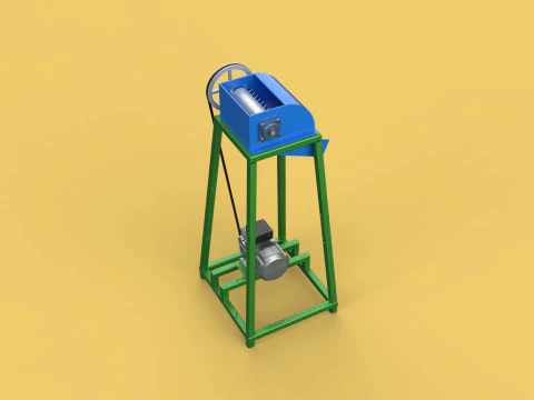 ORGANIC WASTE SHREDDER CRUSHER VEGETABLE COCOPEAT GRIND MACHINE 3D Model