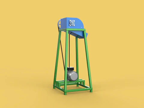 ORGANIC WASTE SHREDDER CRUSHER VEGETABLE COCOPEAT GRIND MACHINE 3D Model