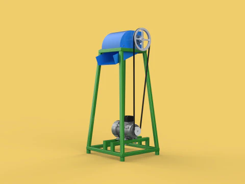 ORGANIC WASTE SHREDDER CRUSHER VEGETABLE COCOPEAT GRIND MACHINE 3D Model