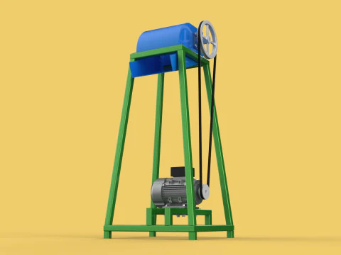ORGANIC WASTE SHREDDER CRUSHER VEGETABLE COCOPEAT GRIND MACHINE 3D Model