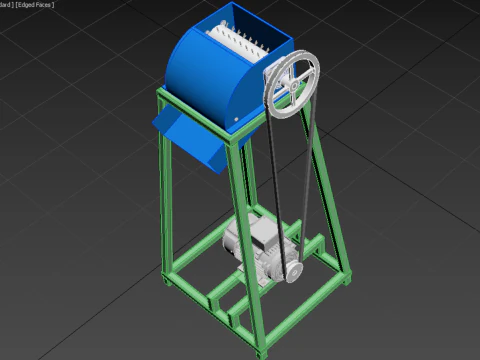 ORGANIC WASTE SHREDDER CRUSHER VEGETABLE COCOPEAT GRIND MACHINE 3D Model