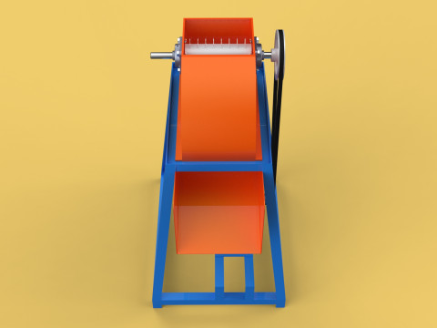 WASTE CRUSHER ORGANIC VEGETABLE COCOPEAT GRINDER MACHINE 3D Модель
