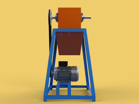 WASTE CRUSHER ORGANIC VEGETABLE COCOPEAT GRINDER MACHINE 3D Модель