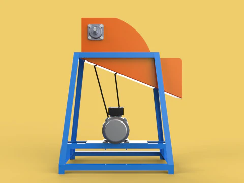 WASTE CRUSHER ORGANIC VEGETABLE COCOPEAT GRINDER MACHINE 3D Model