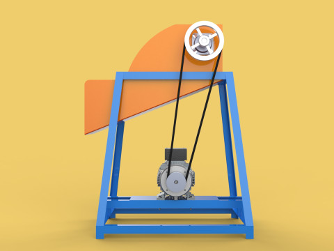 WASTE CRUSHER ORGANIC VEGETABLE COCOPEAT GRINDER MACHINE 3D Модель