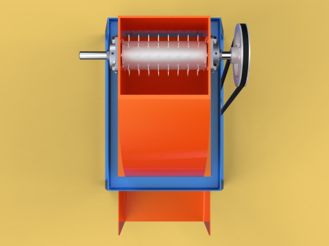 WASTE CRUSHER ORGANIC VEGETABLE COCOPEAT GRINDER MACHINE 3D Модель