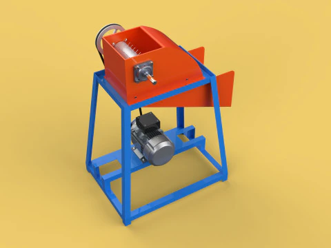 WASTE CRUSHER ORGANIC VEGETABLE COCOPEAT GRINDER MACHINE 3D Model