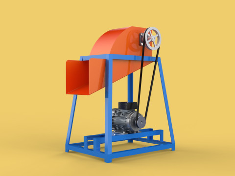 WASTE CRUSHER ORGANIC VEGETABLE COCOPEAT GRINDER MACHINE 3D Модель