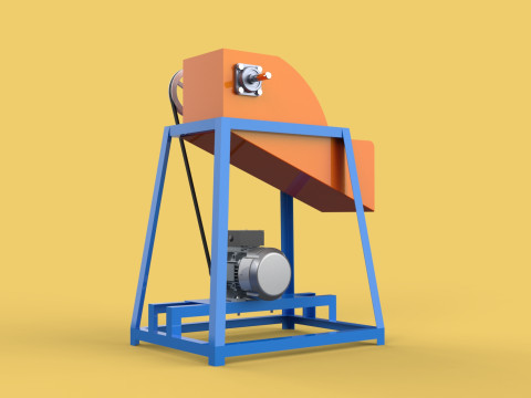 WASTE CRUSHER ORGANIC VEGETABLE COCOPEAT GRINDER MACHINE 3D Модель