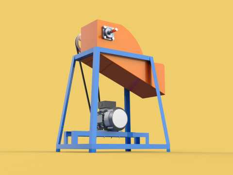 WASTE CRUSHER ORGANIC VEGETABLE COCOPEAT GRINDER MACHINE 3D Модель