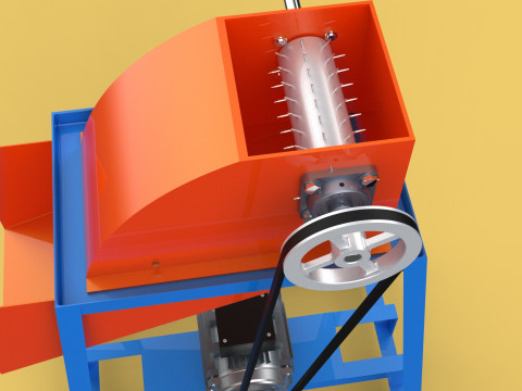 WASTE CRUSHER ORGANIC VEGETABLE COCOPEAT GRINDER MACHINE 3D Модель