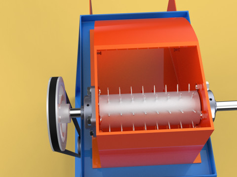 WASTE CRUSHER ORGANIC VEGETABLE COCOPEAT GRINDER MACHINE 3D Модель