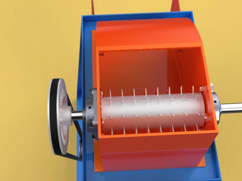 WASTE CRUSHER ORGANIC VEGETABLE COCOPEAT GRINDER MACHINE 3D Model