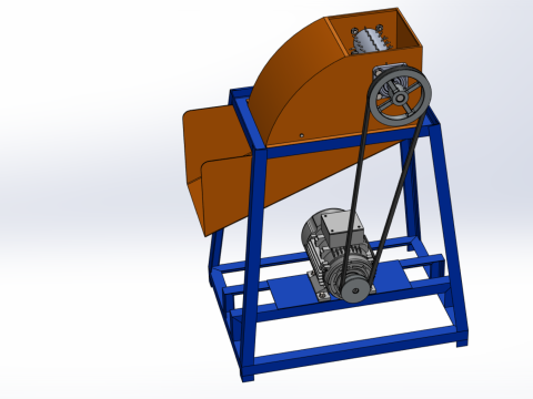 WASTE CRUSHER ORGANIC VEGETABLE COCOPEAT GRINDER MACHINE 3D Модель