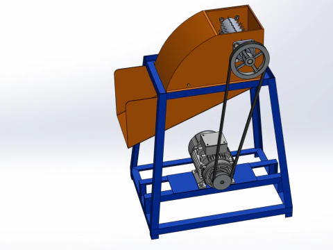 WASTE CRUSHER ORGANIC VEGETABLE COCOPEAT GRINDER MACHINE 3D Model