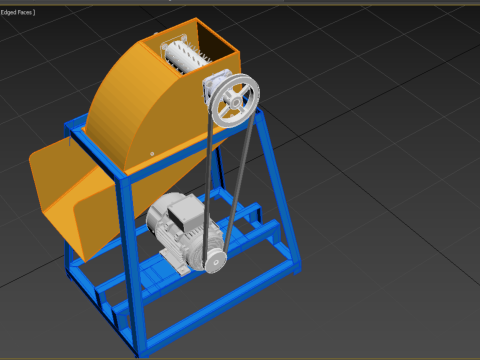 WASTE CRUSHER ORGANIC VEGETABLE COCOPEAT GRINDER MACHINE 3D Модель