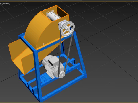 WASTE CRUSHER ORGANIC VEGETABLE COCOPEAT GRINDER MACHINE 3D Model