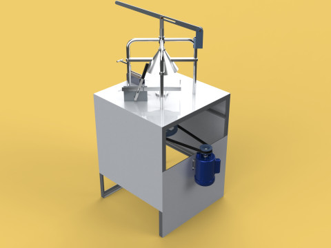 YOUNG GREEN COCONUT PEELING PEELER MACHINE CUT TOOL REMOVAL SKIN 3D Model