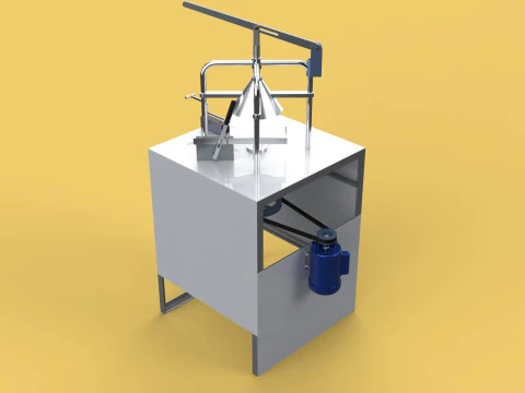 &Eacute;plucheur de noix de coco verte, outil de coupe &agrave; la MACHINE pour enlever la peau Modèle 3D