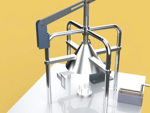 YOUNG GREEN COCONUT PEELING PEELER MACHINE CUT TOOL REMOVAL SKIN 3D Model