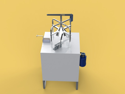 YOUNG GREEN COCONUT PEELING PEELER MACHINE CUT TOOL REMOVAL SKIN Modello 3D