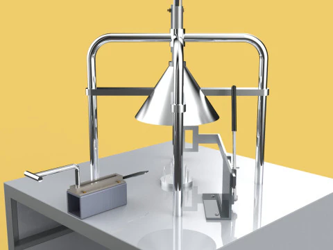 YOUNG GREEN COCONUT PEELING PEELER MACHINE CUT TOOL REMOVAL SKIN 3D Model