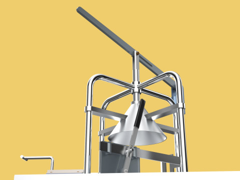 YOUNG GREEN COCONUT PEELING PEELER MACHINE CUT TOOL REMOVAL SKIN Modello 3D