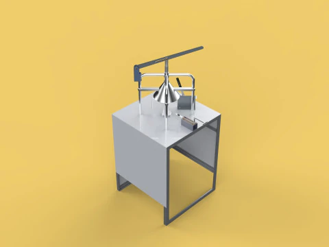 YOUNG GREEN COCONUT PEELING PEELER MACHINE CUT TOOL REMOVAL SKIN 3D Model