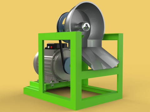AUTOMATIC COCONUT GRATING MACHINE GRATER SCRAPER CHOPPER 3Dモデル