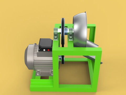 AUTOMATIC COCONUT GRATING MACHINE GRATER SCRAPER CHOPPER 3D मॉडल