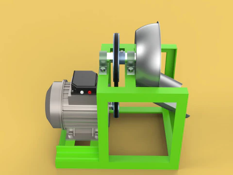 AUTOMATIC COCONUT GRATING MACHINE GRATER SCRAPER CHOPPER 3D Model