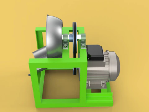 AUTOMATIC COCONUT GRATING MACHINE GRATER SCRAPER CHOPPER 3D Model