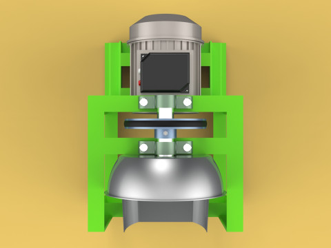 AUTOMATIC COCONUT GRATING MACHINE GRATER SCRAPER CHOPPER 3D मॉडल