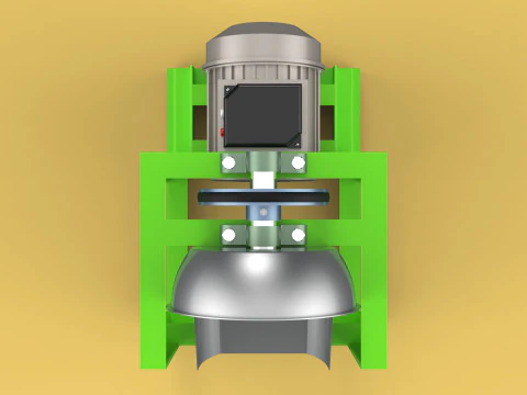 AUTOMATIC COCONUT GRATING MACHINE GRATER SCRAPER CHOPPER 3D Model