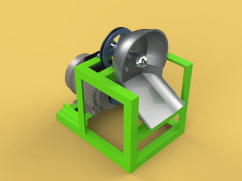 AUTOMATIC COCONUT GRATING MACHINE GRATER SCRAPER CHOPPER 3D मॉडल
