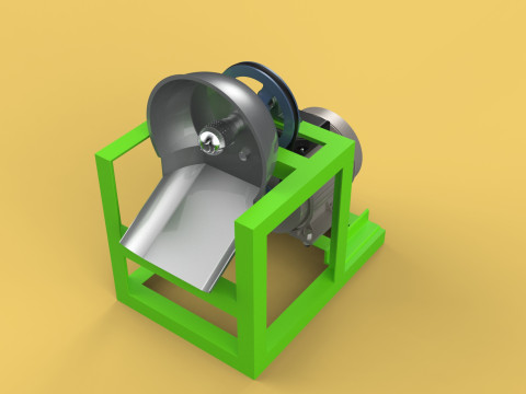 AUTOMATIC COCONUT GRATING MACHINE GRATER SCRAPER CHOPPER 3D मॉडल