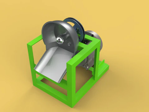 AUTOMATIC COCONUT GRATING MACHINE GRATER SCRAPER CHOPPER 3D Model