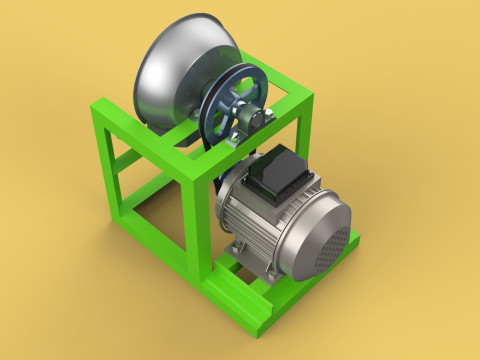 AUTOMATIC COCONUT GRATING MACHINE GRATER SCRAPER CHOPPER 3D मॉडल