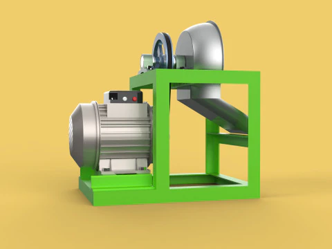 AUTOMATIC COCONUT GRATING MACHINE GRATER SCRAPER CHOPPER 3D Model