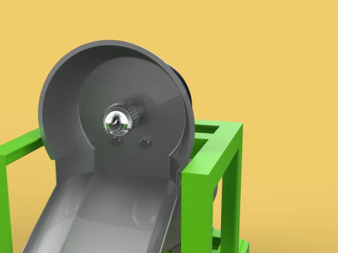 AUTOMATIC COCONUT GRATING MACHINE GRATER SCRAPER CHOPPER 3D Model