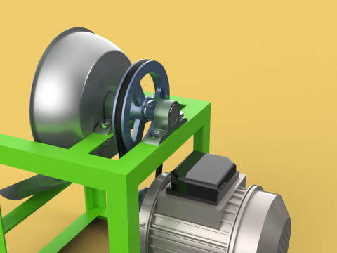 AUTOMATIC COCONUT GRATING MACHINE GRATER SCRAPER CHOPPER 3D मॉडल