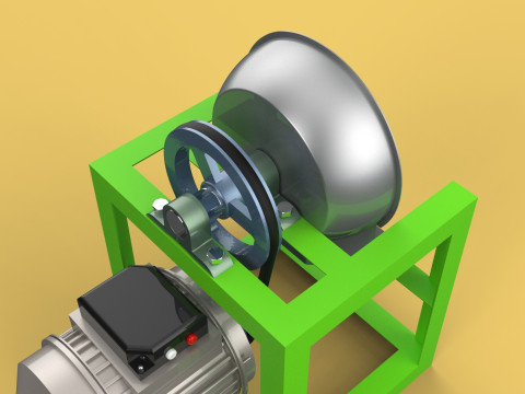 AUTOMATIC COCONUT GRATING MACHINE GRATER SCRAPER CHOPPER 3D मॉडल