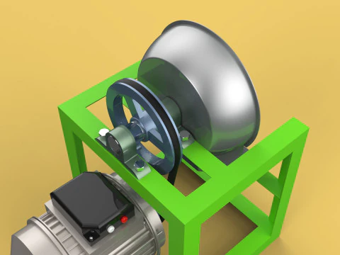 AUTOMATIC COCONUT GRATING MACHINE GRATER SCRAPER CHOPPER 3D Model
