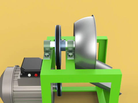 AUTOMATIC COCONUT GRATING MACHINE GRATER SCRAPER CHOPPER 3D Model