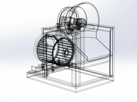 AUTOMATIC COCONUT GRATING MACHINE GRATER SCRAPER CHOPPER 3D Model