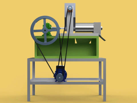 EXTRACTOR DE CREMA DE LECHE DE COCO PRENSA EXPRIMIDOR TRITURADORA Modelo 3D