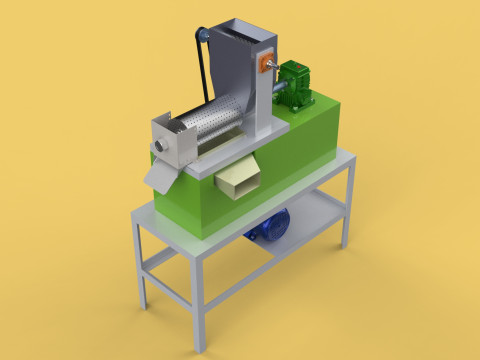 COCONUT MILK CREAM EXTRACTOR PRESS JUICER SHREDDER SQUEEZER Modelo 3D