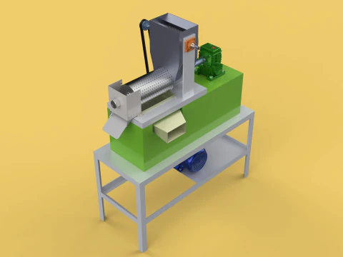 EXTRACTOR DE CREMA DE LECHE DE COCO PRENSA EXPRIMIDOR TRITURADORA Modelo 3D