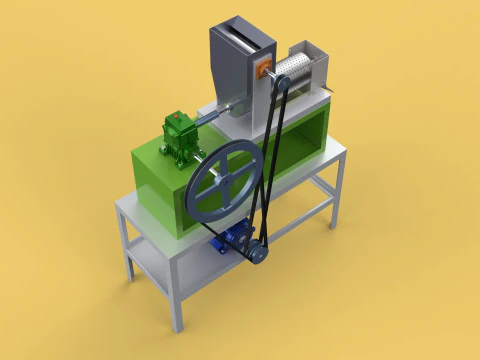 EXTRACTOR DE CREMA DE LECHE DE COCO PRENSA EXPRIMIDOR TRITURADORA Modelo 3D